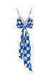 Top Midnight Checkers Turquesa